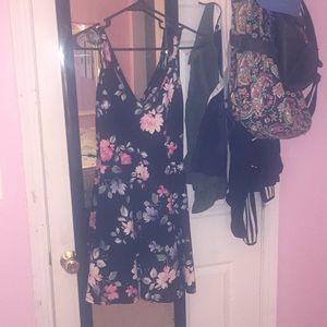 black floral dress